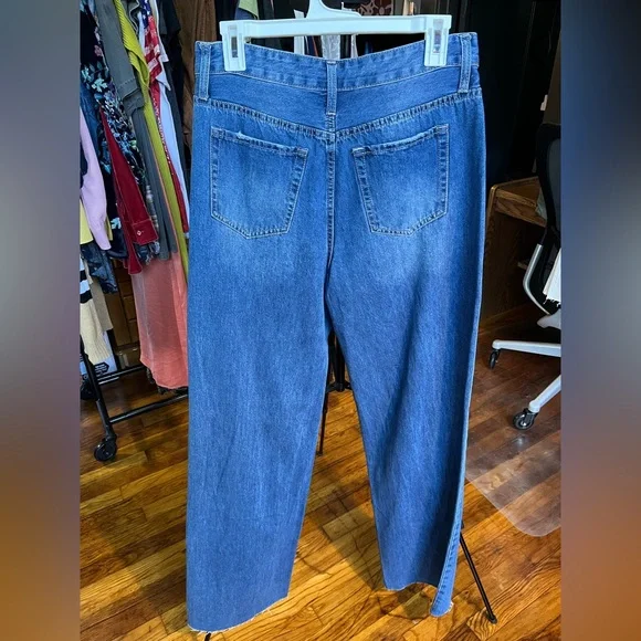 NEW With Tags YMI Dream Authentic Denim 90’s Wide Leg High Waisted Jeans 1 of 2 - Picture 4 of 15